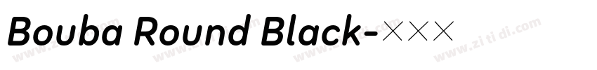 Bouba Round Black字体转换